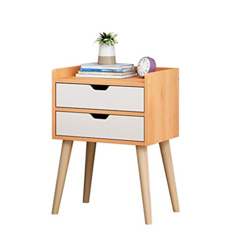 Comodini Comodino Semplice Moderna Bedstand 2 cassetti Piccolo Comodino Mini Camera Bagagli for t e caff Tavolo Comodino Creativo Comodini Letto (Color : Brown)