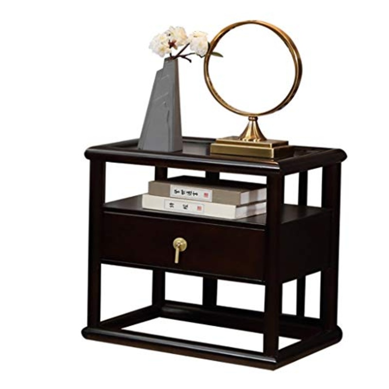 Comodini Moderna Comodino in Legno con cassetto dell’organizzatore Governo di immagazzinaggio Modo Mini Escursioni Camera Comodino Mobili Creativo Comodini Letto (Color : Ebony)