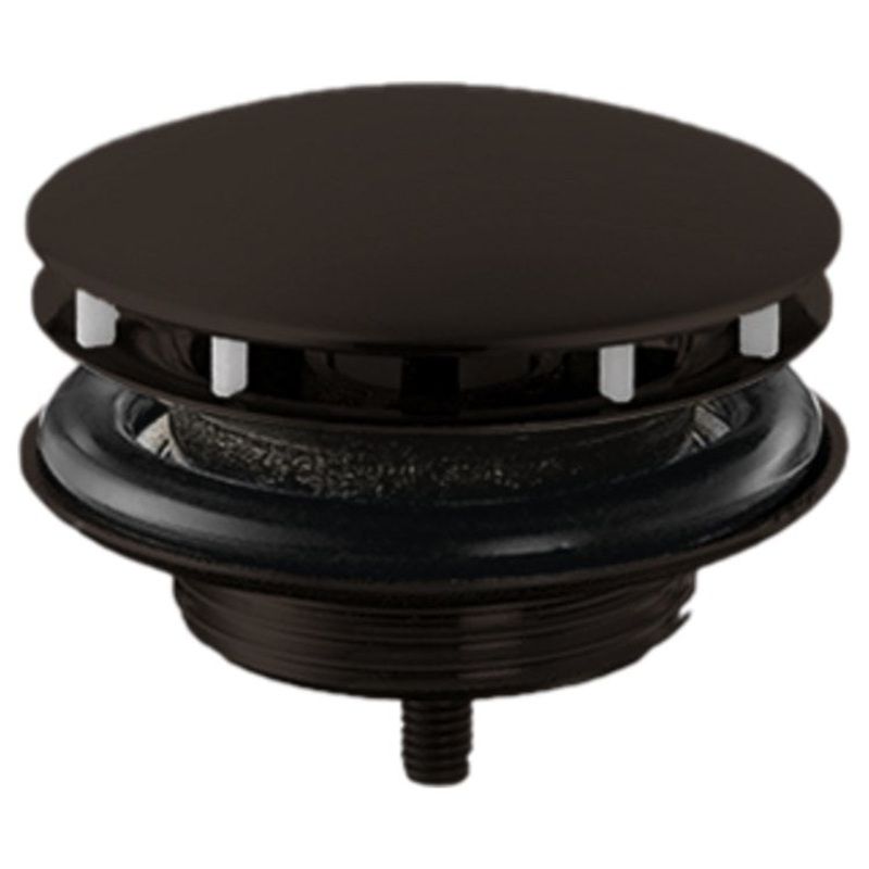 Drain Assembly Non-Closing Less Overflow Matte Black 1-1/4 Inch Brass