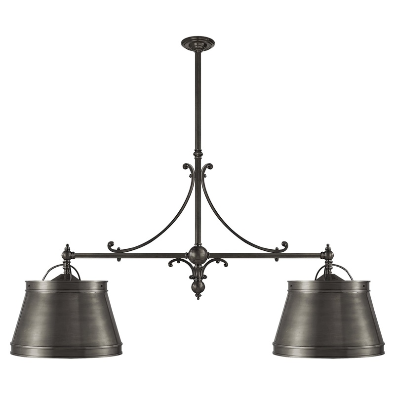 Four Light Pendant from the Sloane Collection in Bronze Finish by Visual Comfort Signature