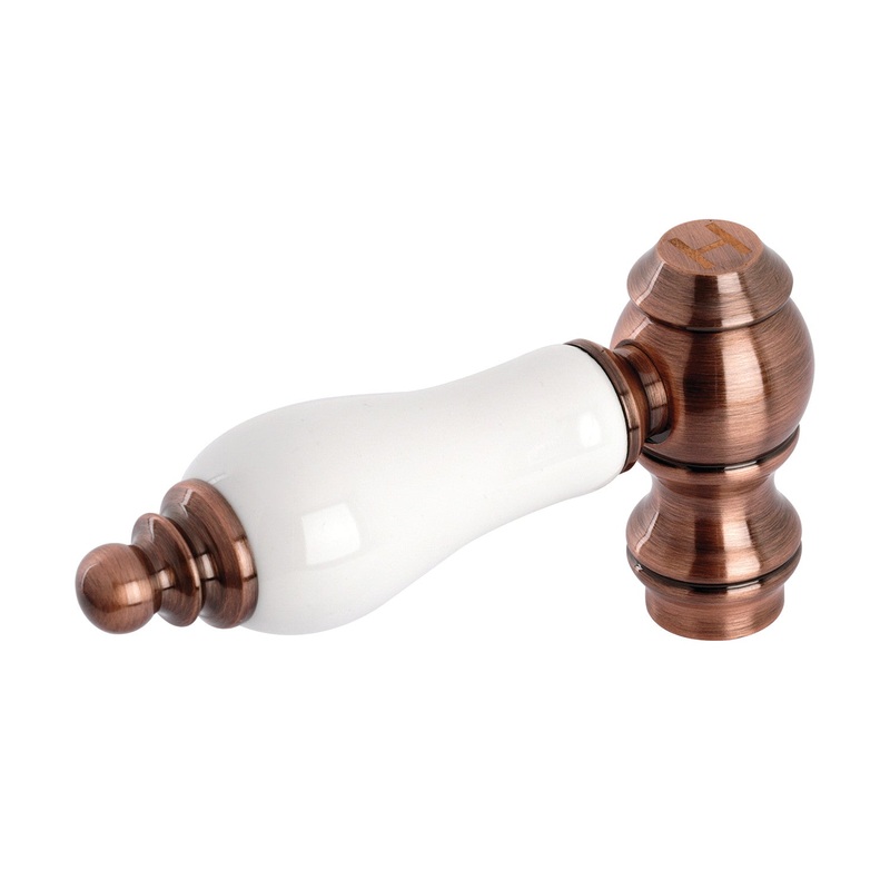 KSH322PLACH Hot Porcelain Lever Handle, Antique Copper