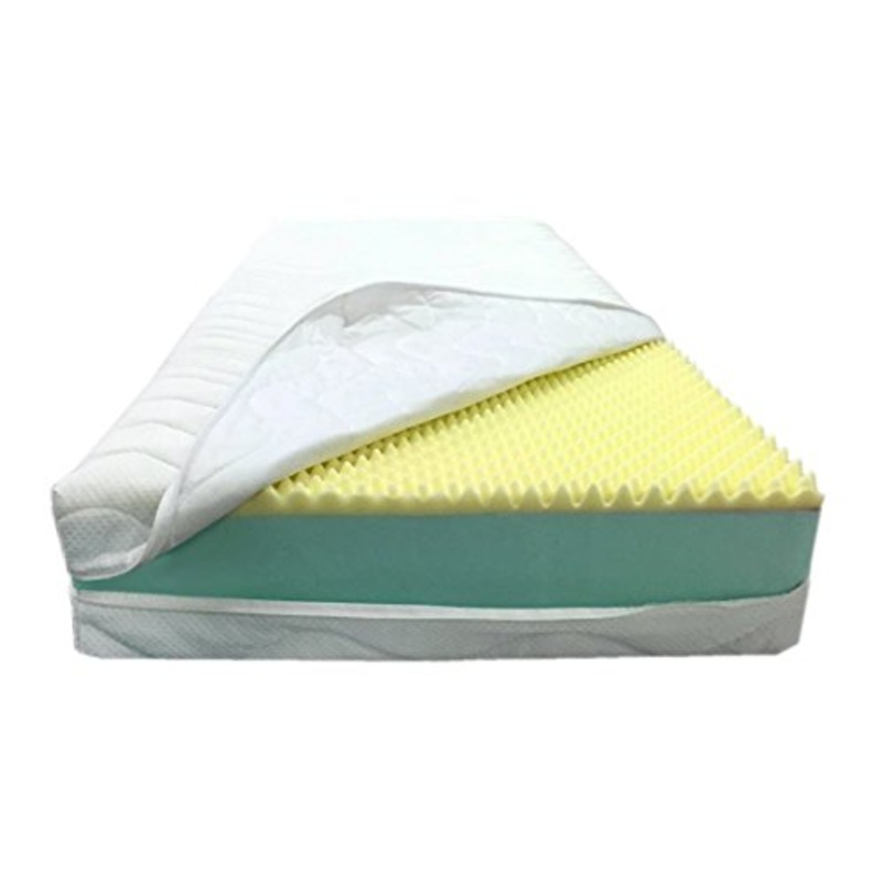 Materasso Memory 175X200 Alto 25 CM Marte Aloe Vera Luxus Due Strati,WATERFOAM, Ortopedico,Anallergico E Traspirante,Made in Germany,Fodera A Doppio Strato,EXTRAQUALITY KLIMAFASE in Aloe Vera Luxus