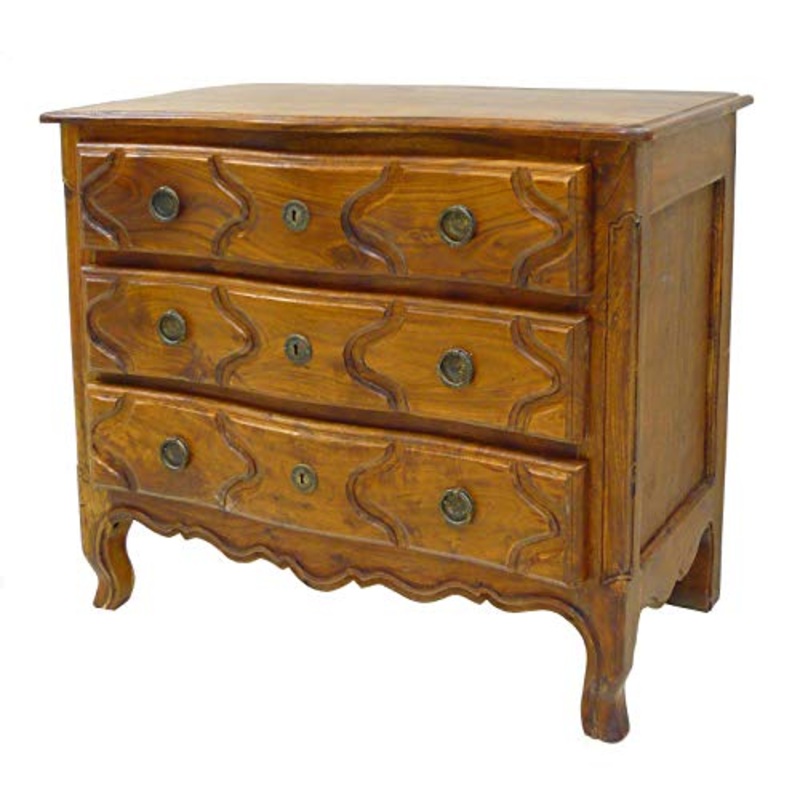 Q and Q – Cassettiera a 3 cassetti, in legno chiaro, 100 x 51 x 85 cm