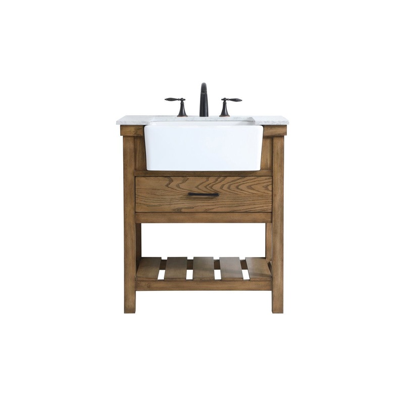 Single Bathroom Vanity from the Clement Collection in Green Finish by Elegant Lighting