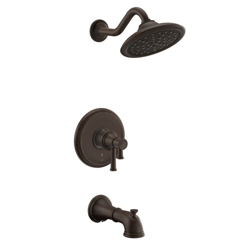 Tub and Shower Trim Belfield M-Core 4-Series 2 Lever Oil Rubbed Bronze WaterSense ADA 1.75 Gallons per Minute