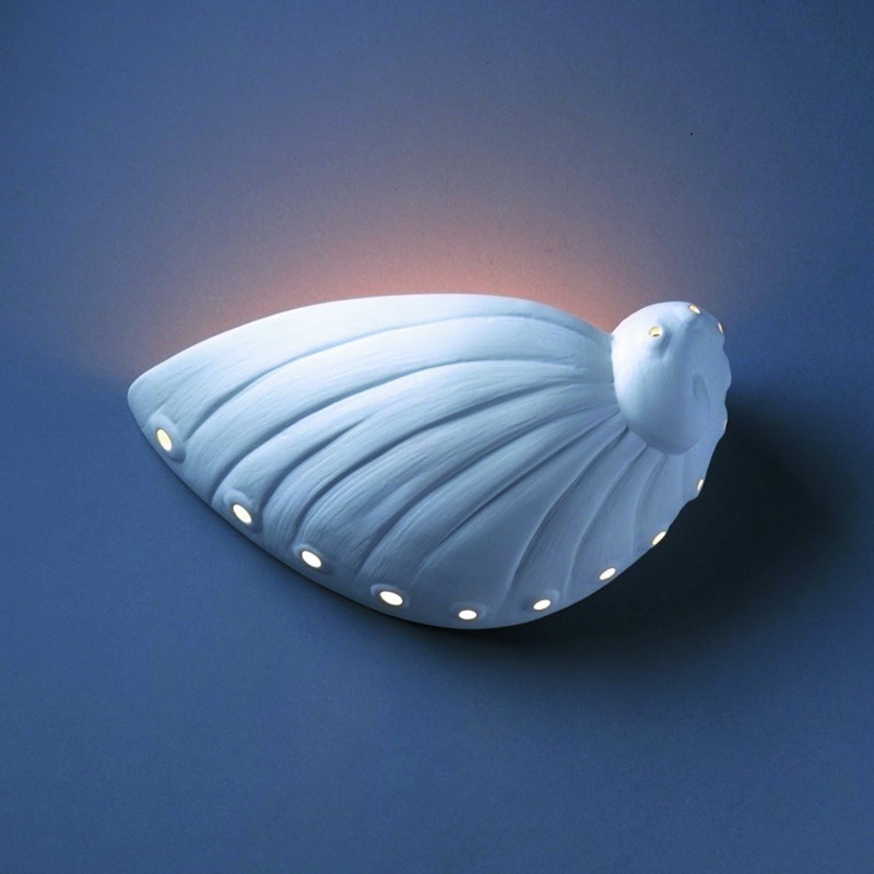 Wall Sconce from the Ambiance Collection in Bisque Finish by Justice Designs