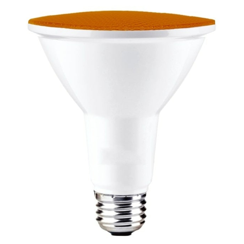 15 Watt PAR38 Amber, E26 base, 120 Volt Light Bulb by Bulbrite