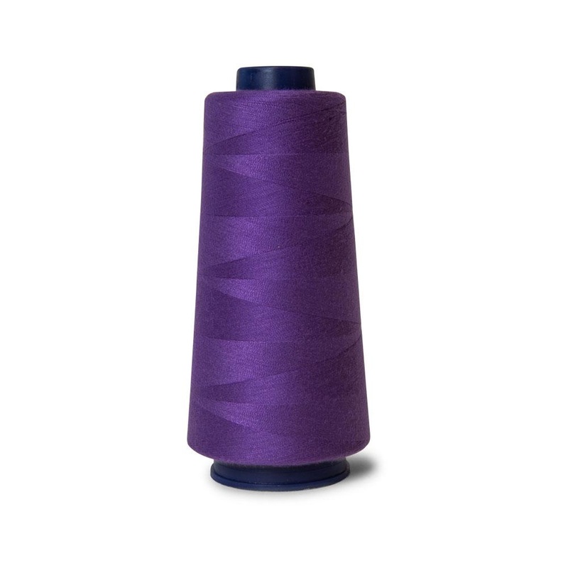 1x Purple Sewing Overlocker Thread – 2000m Hemline Polyester Overlocking Spools