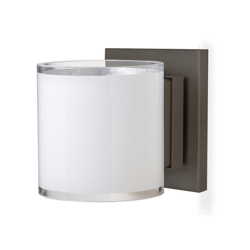 Besa 1WS-7180SF-BR Pogo One Light Wall Sconce Bronze