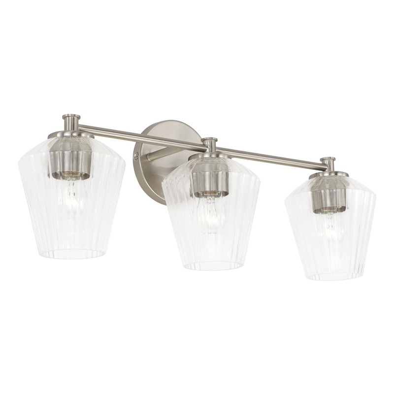 Capital Lighting 141431BN-507 Beau 3 Light Vanity Brushed Nickel