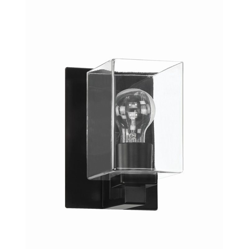 Craftmade 18506FB1 McClane One Light Wall Sconce Flat Black