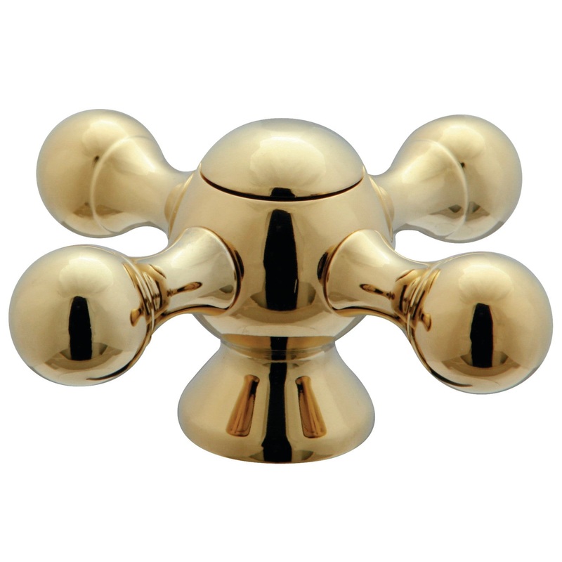 KSH2492KX Metal Cross Handle, Polished Brass