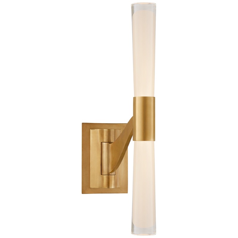 LED Wall Sconce from the Brenta Collection in Hand-Rubbed Antique Brass Finish by Visual Comfort Signature