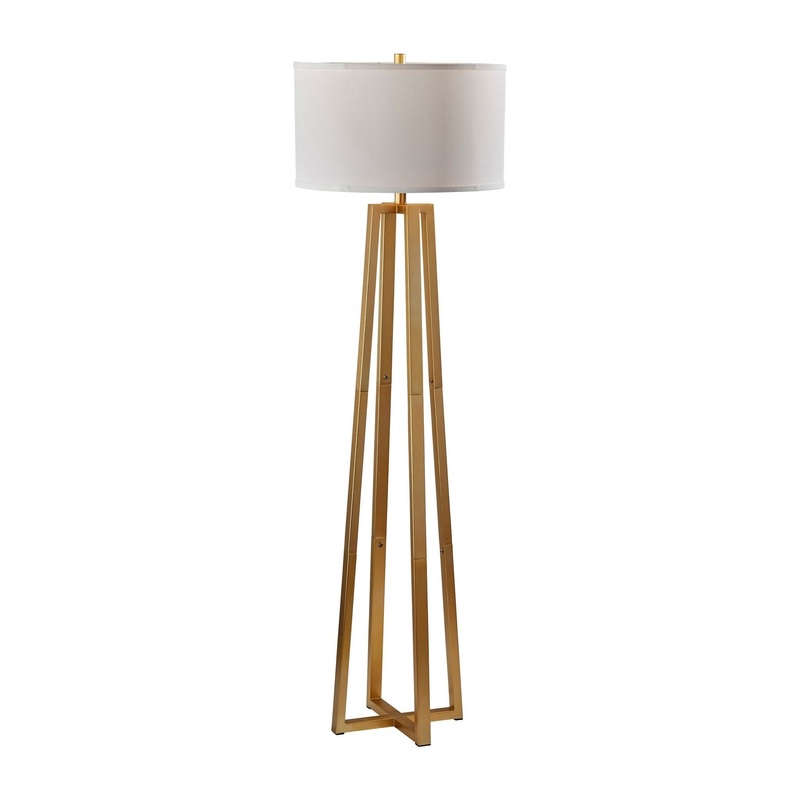 Oakley Floor Lamp Antique Brass