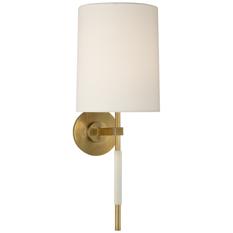 One Light Wall Sconce from the Clout Collection in Soft Brass Finish by Visual Comfort Signature