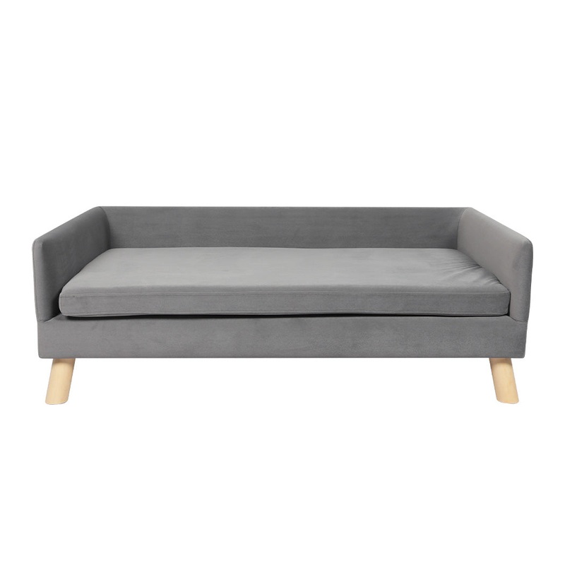 PaWz Pet Sofa Bed Dog Warm Soft Lounge Grey
