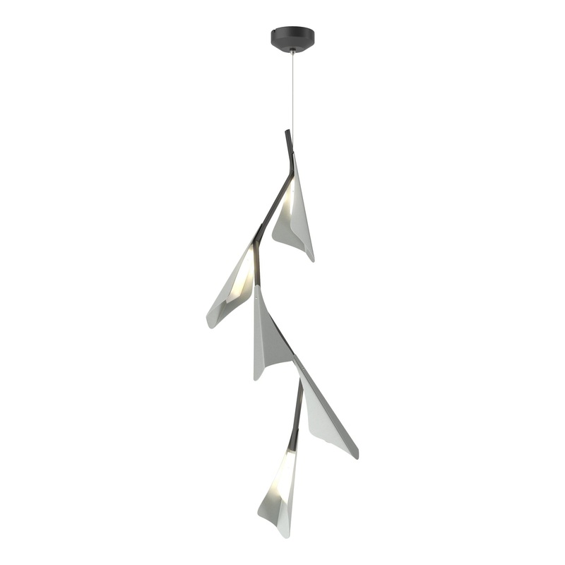 Plume 5-Light LED Pendant Black Vintage Platinum