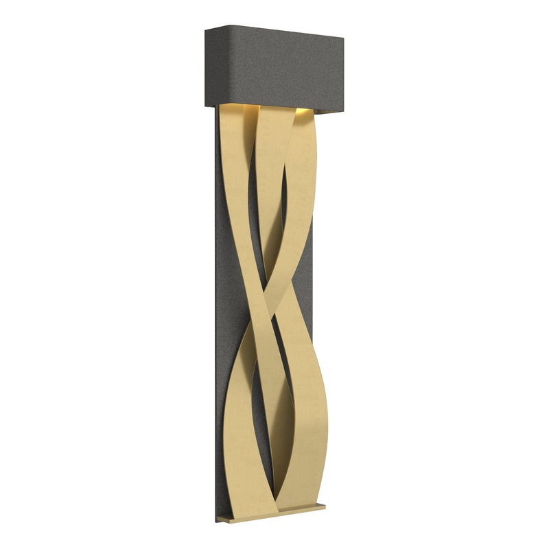 Tress Large LED Sconce Natural Iron Modern Brass
