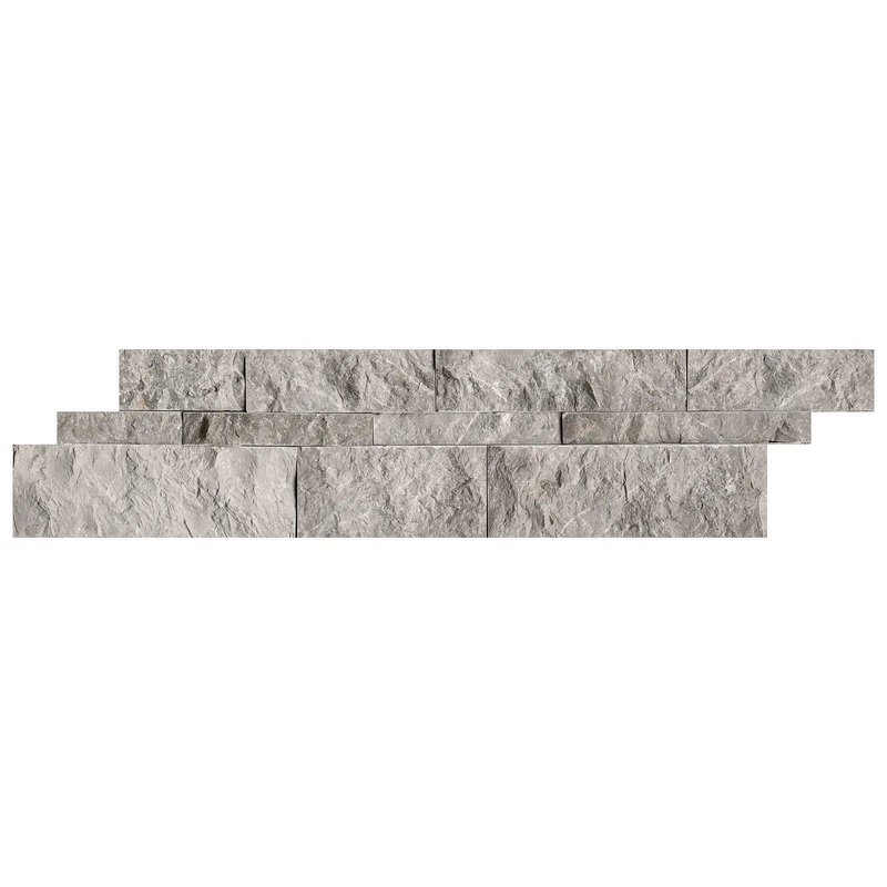 6″ x 24″ Marble Ritz Gray Split Face Stone Wall Panels 72-609