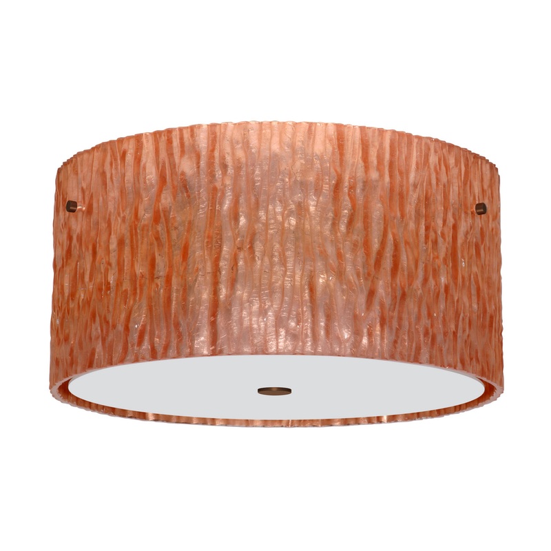 Besa 1KM-4008CS-BR Tamburo Three Light Ceiling Mount Bronze (Discontinued)