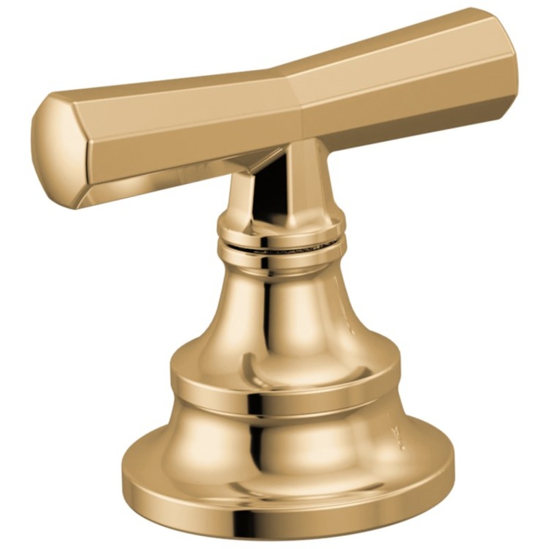 Handle Kit Beauclere 2 Cross Brilliance Polished Gold ADA for Roman Tub Faucet