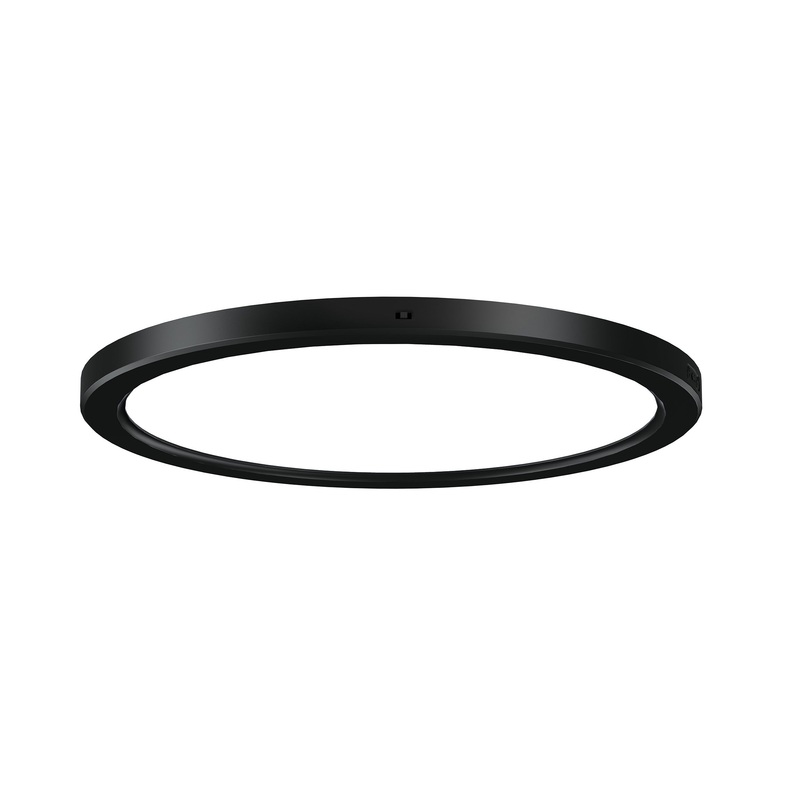 Hurricane 12″ LED Flushmount Matte Black