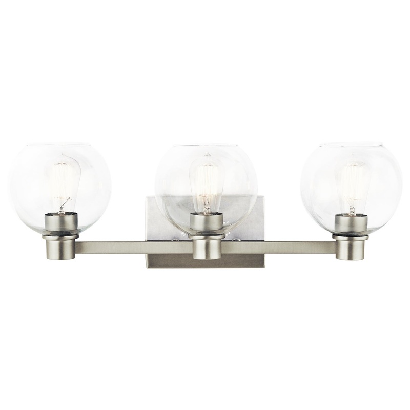 Kichler 45894NI Three Light Bath, Brushed Nickel
