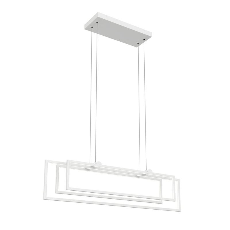 Kichler 84322WH LED Linear Chandelier, White