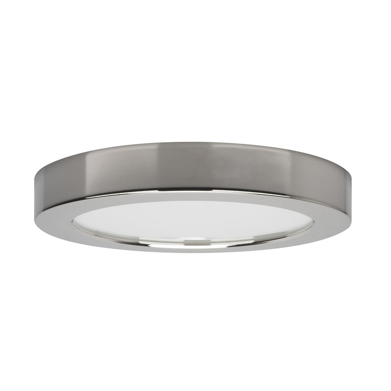 LED Flush Mount in Polished Chrome Finish by Satco