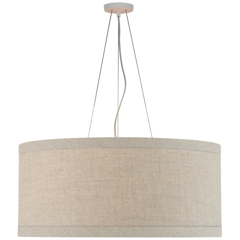 LED Pendant from the Walker Collection in Light Cream Finish by Visual Comfort Signature