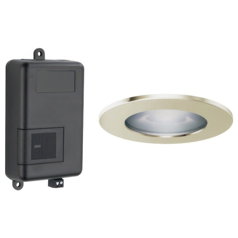 Light Module Mystix Lumicoat Polished Nickel Choose From Colors Blue Green Pink Yellow Red Violet White Includes ChromaTherapy Module & LED Recessed Light Fixture with Finished Trim Ring