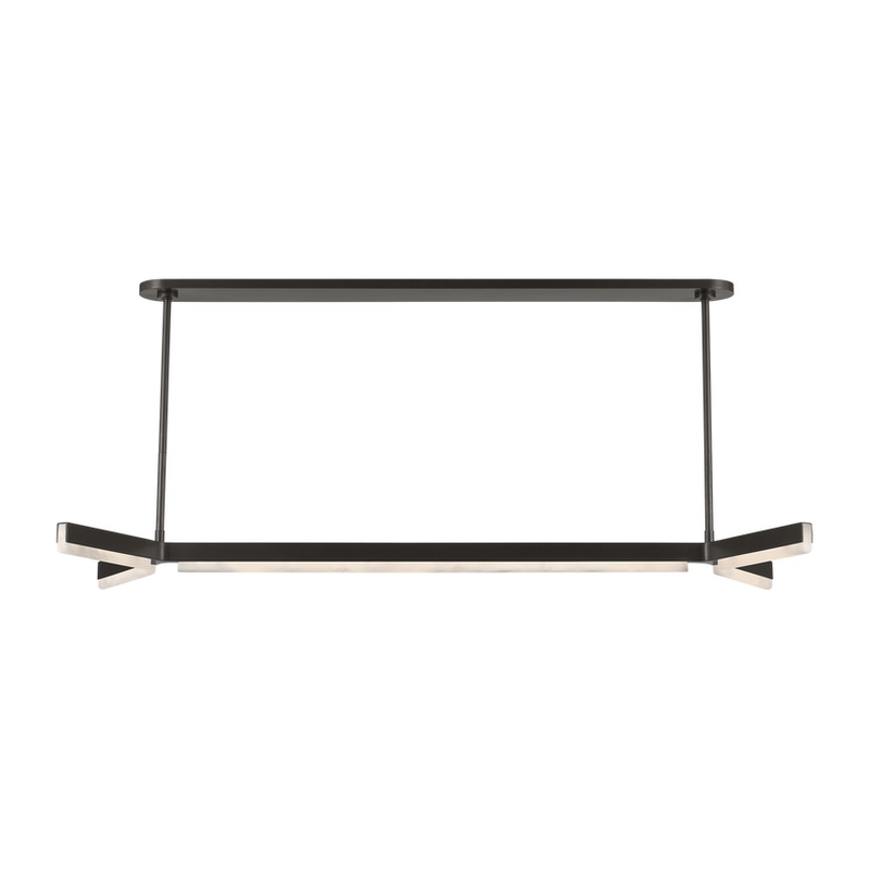 Linea 55 Linear Chandelier Bronze