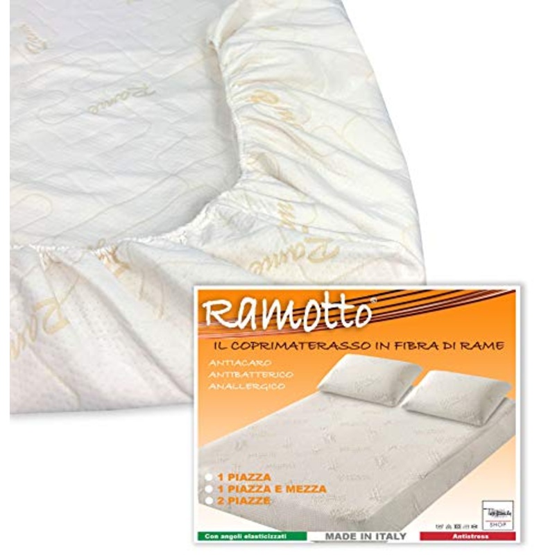 Tex family COPRIMATERASSO RAMOTTO  in Fibra di Rame – 2 PIAZZE