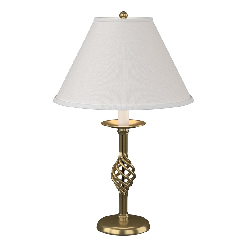 Twist Basket Table Lamp Modern Brass