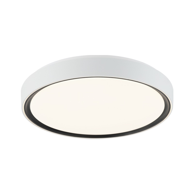 Alamus 1-Light Ceiling Mount Aged Gold Brass + White
