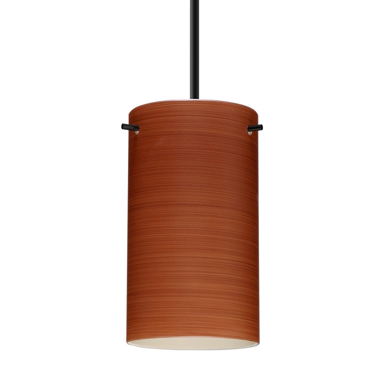 Besa 1BT-4404CH-BK Besa Stilo 7 Pendant One Light Pendant Black