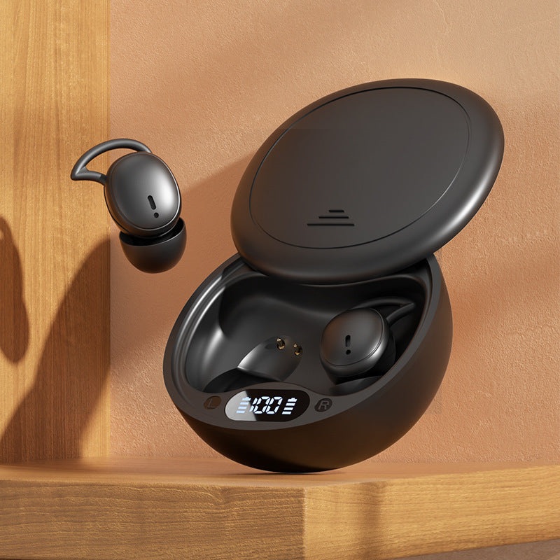 Black Ultra-Comfort Wireless Sleep Earbuds – Bluetooth 5.4, Hi-Res Audio, Noise Isolating, 60H Playtime for Side Sleepers