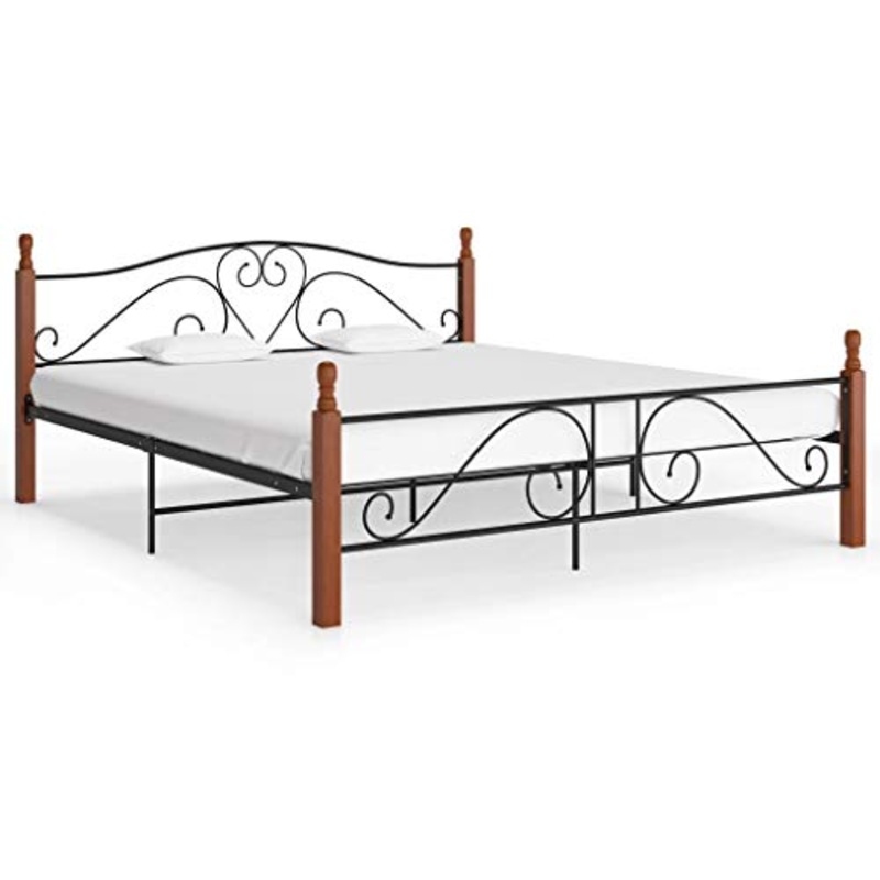 FAMIROSA Giroletto Nero in Metallo 180×200 cm-4937