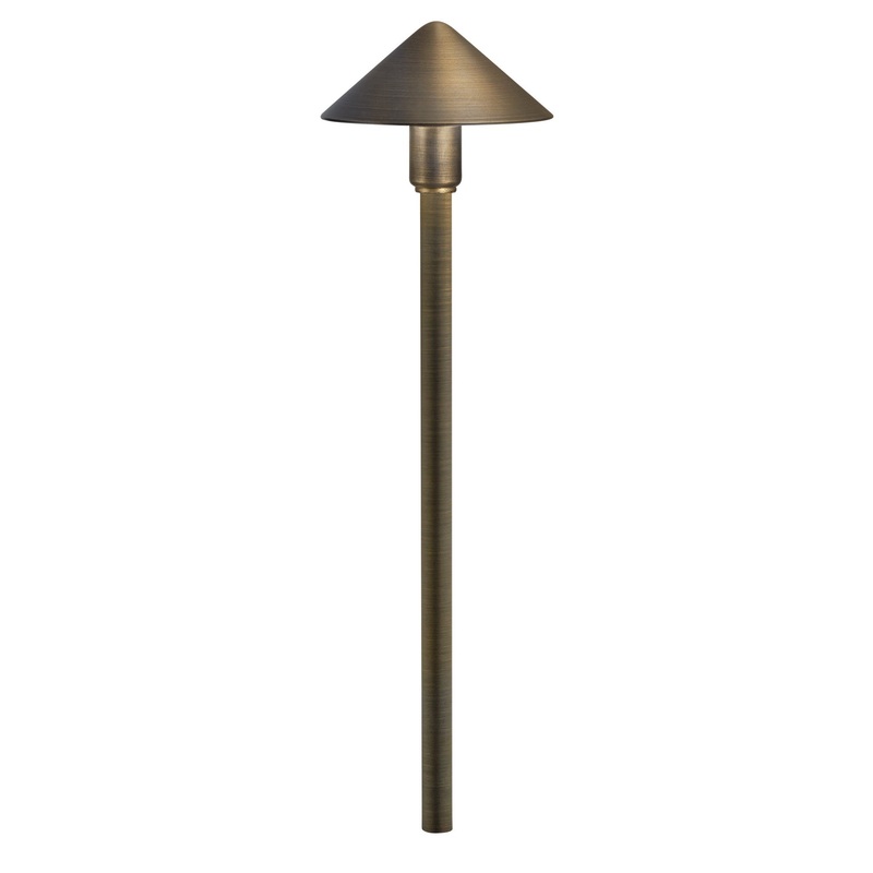 Kichler 16120CBR27 LED Path Light, Centennial Brass