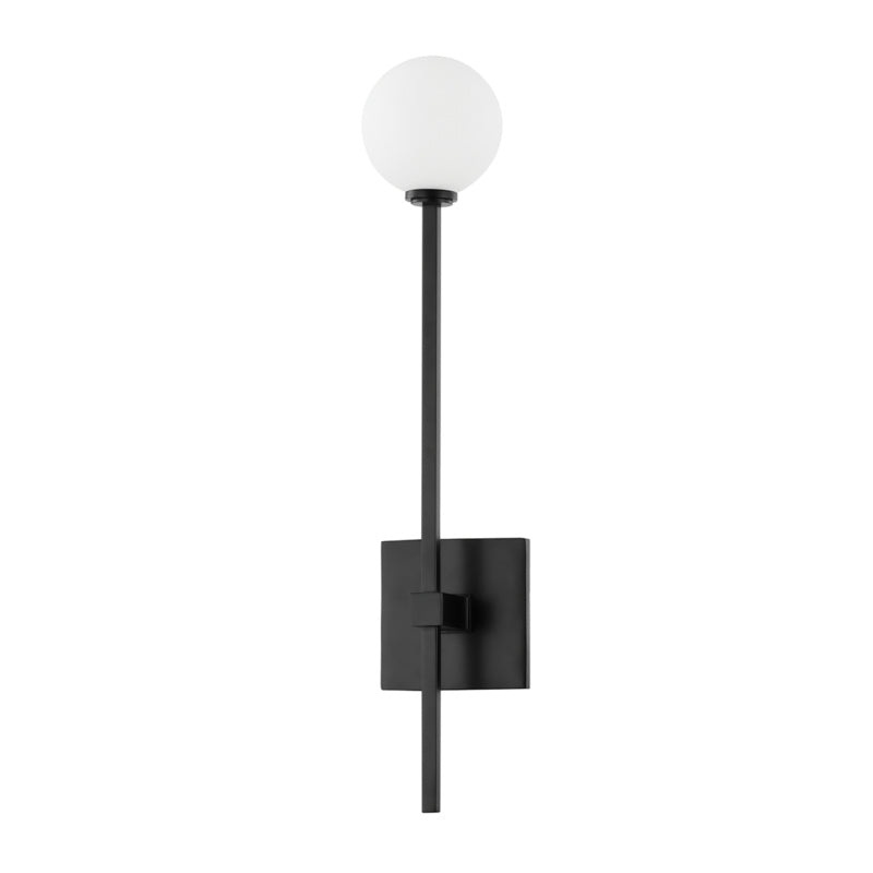 LED Wall Sconce from the Pellar Collection in Black Brass Finish by Hudson Valley