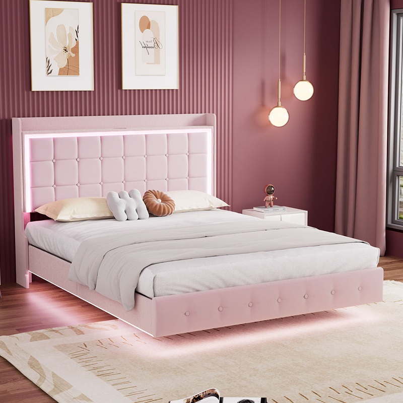 Levede Queen Floating Bed Frame