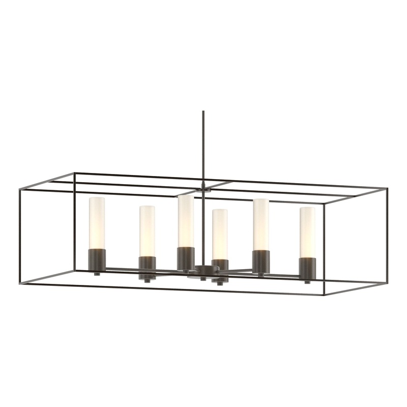 Portico Pendant Dark Smoke Oil Rubbed Bronze Opal Glass (GG)