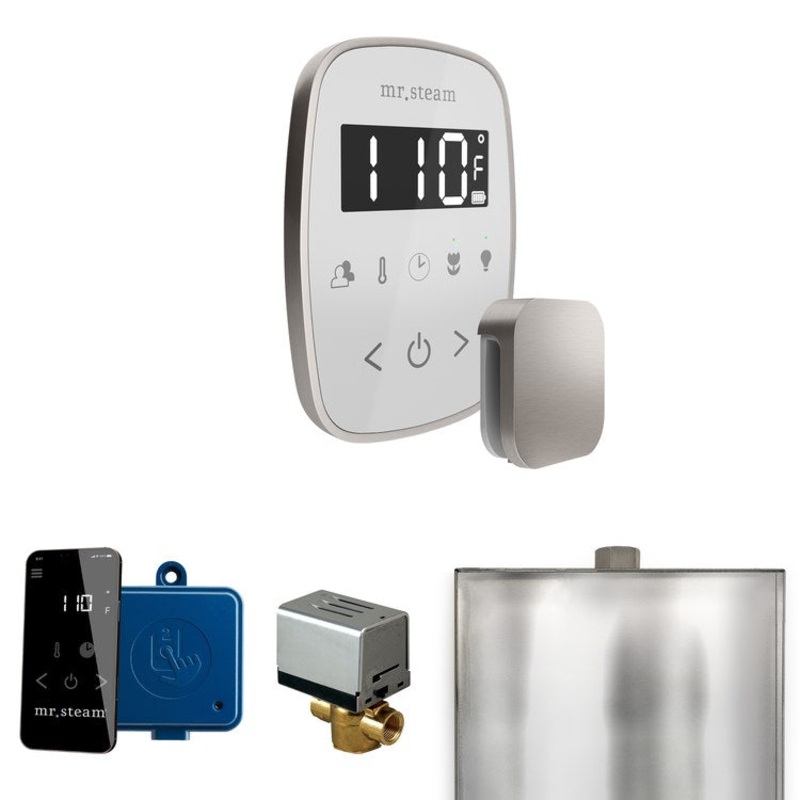 Steam Kit ButlerFlex White/Brushed Nickel Control Package for MS90 to MSSUPER3