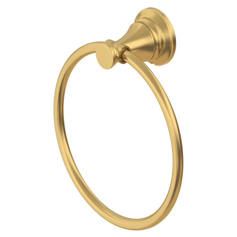 Towel Ring Delancey Closed Brushed Cool Sunrise Metal 2-7/8 Inch