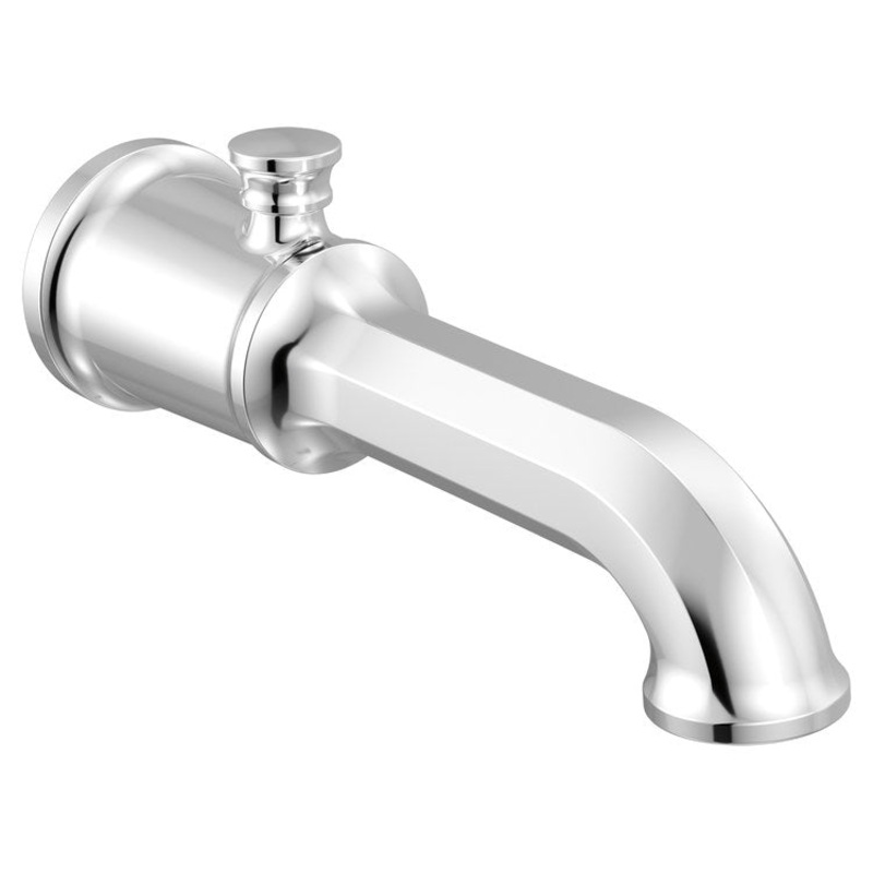 Tub Spout Beauclere Pull Up Diverter Polished Chrome 9 Inch Brass 1/2 IN NPT