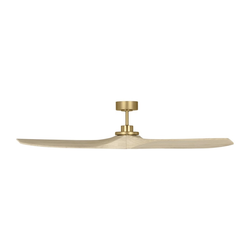60″Ceiling Fan from the Collins Collection in Burnished Brass Finish by Visual Comfort Fan