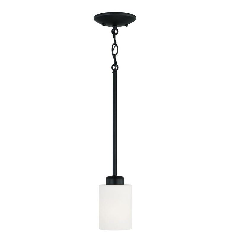 Capital Lighting 315211MB-338 Dixon 1 Light Pendant Matte Black