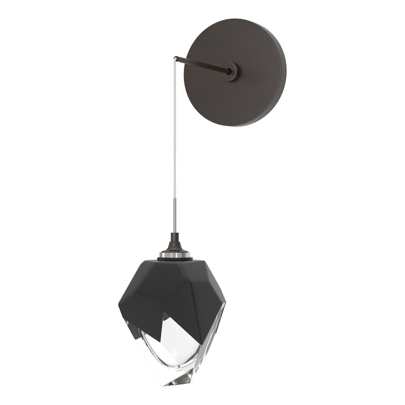 Chrysalis Small Low Voltage Sconce Oil Rubbed Bronze Black Crystal (BP)