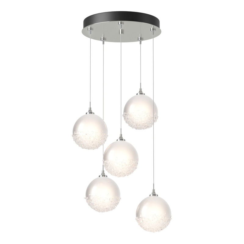 Fritz Globe 5-Light Pendant Sterling