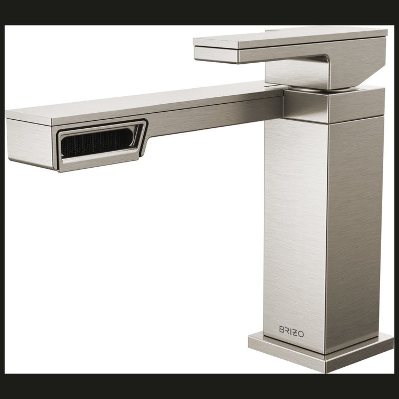 Lavatory Faucet Frank Lloyd Wright 1 Lever ADA WaterSense Brilliance Luxe Nickel 1.2 Gallons per Minute